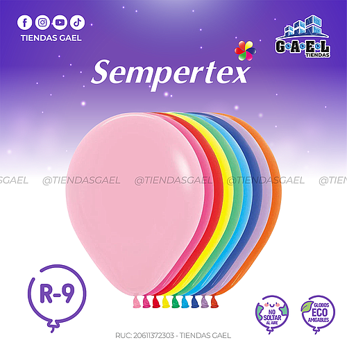 Globos Fashion Sempertex R-9 X 50 Und